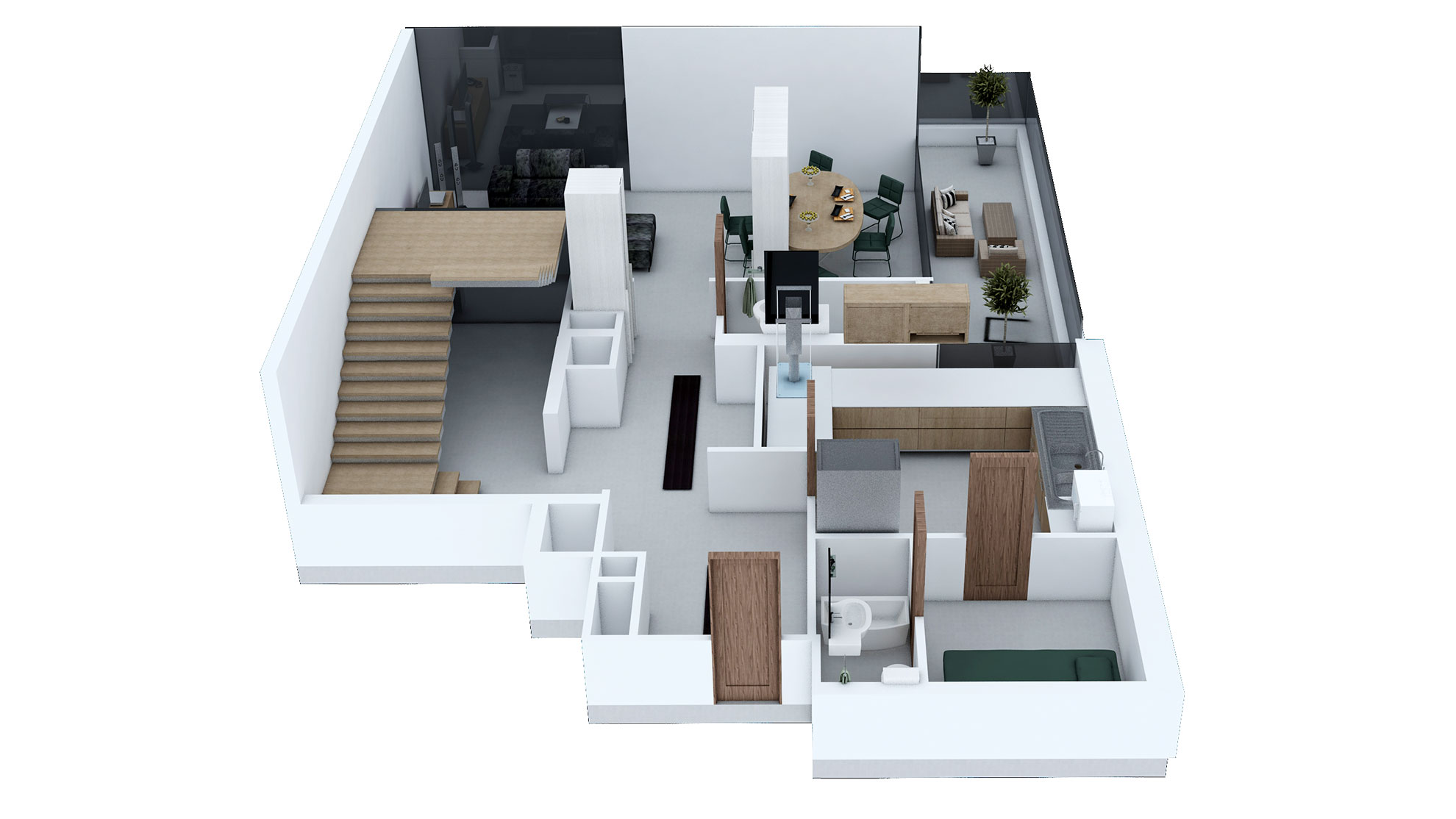 3 Bedroom Type B3 Floor Plan of Park View, Shams Abu Dhabi, Al Reem Island