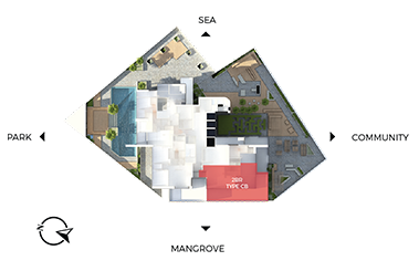 Master Floor Plan, Floor Plan of Park View, Shams Abu Dhabi, Al Reem Island