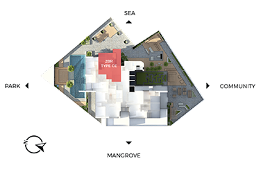 Master Floor Plan, Floor Plan of Park View, Shams Abu Dhabi, Al Reem Island